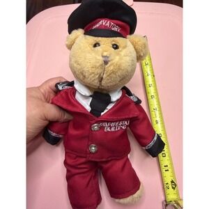 Empire‎ State Building Teddy Bear Plush Red Observatory Uniform Souvenir 11"